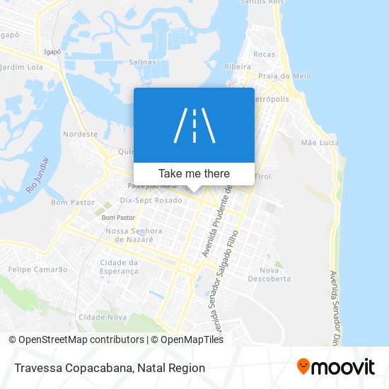 Mapa Travessa Copacabana