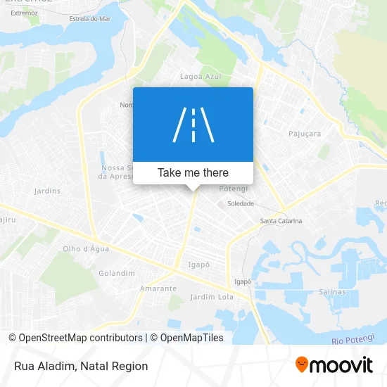 Rua Aladim map