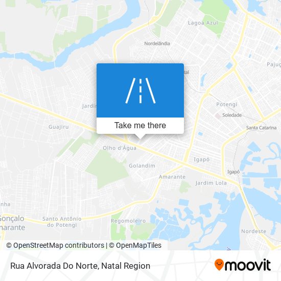 Rua Alvorada Do Norte map