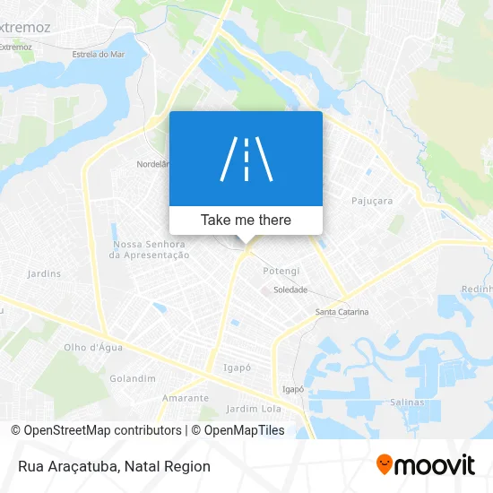 Rua Araçatuba map