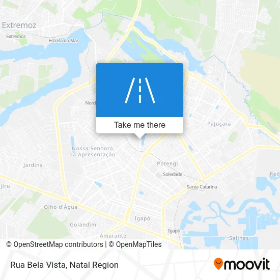 Rua Bela Vista map