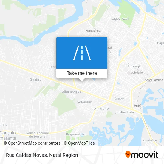 Rua Caldas Novas map