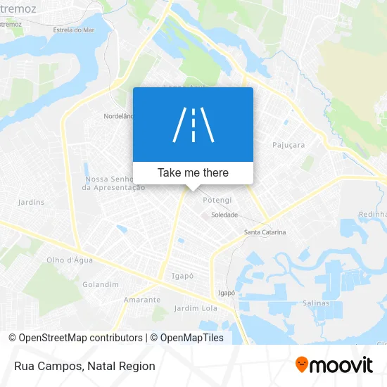 Rua Campos map