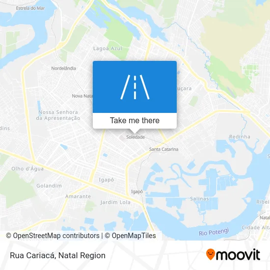 Rua Cariacá map