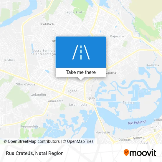 Rua Crateús map