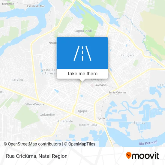 Rua Criciúma map