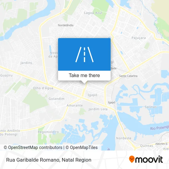 Rua Garibalde Romano map