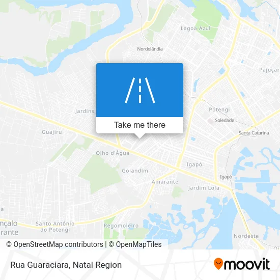 Rua Guaraciara map