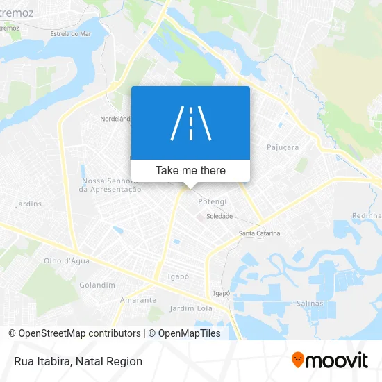 Rua Itabira map