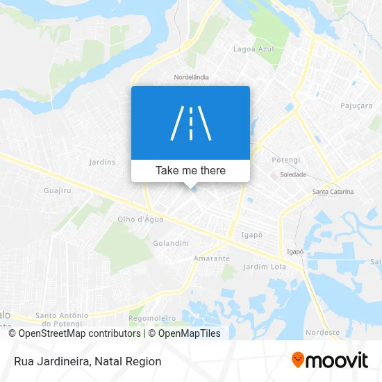 Rua Jardineira map