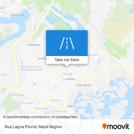 Mapa Rua Lagoa Piorini