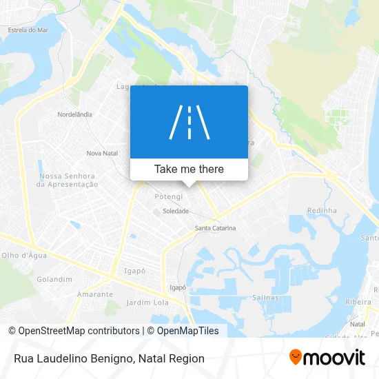 Rua Laudelino Benigno map