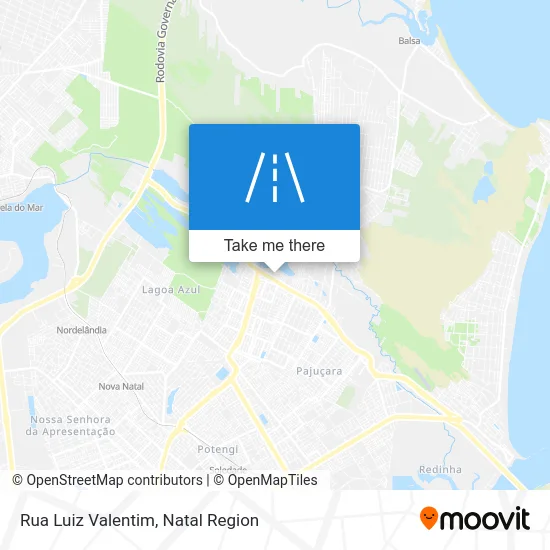 Rua Luiz Valentim map