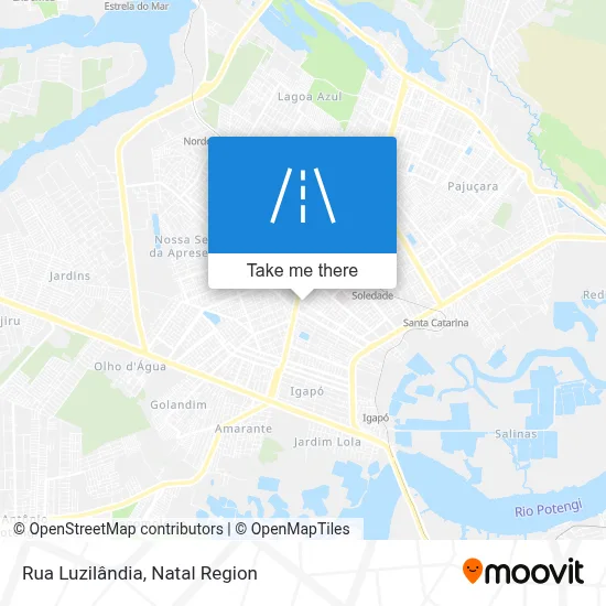 Rua Luzilândia map