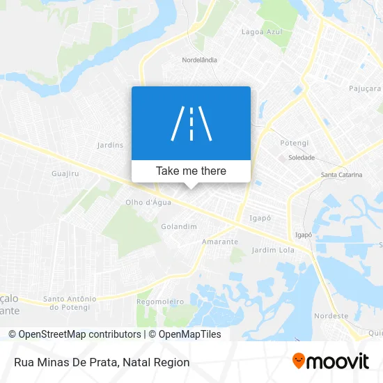 Rua Minas De Prata map