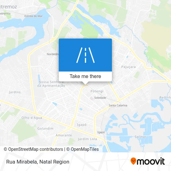 Rua Mirabela map