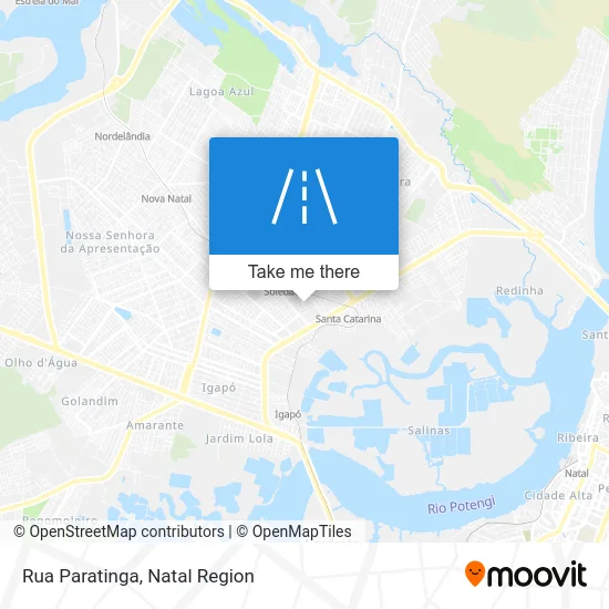 Rua Paratinga map