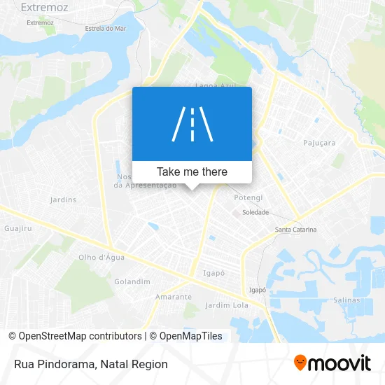 Rua Pindorama map