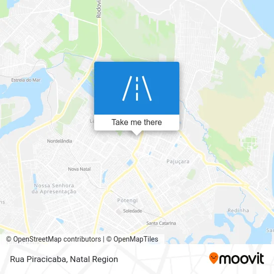 Rua Piracicaba map