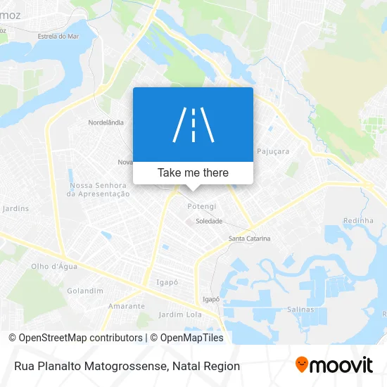 Rua Planalto Matogrossense map