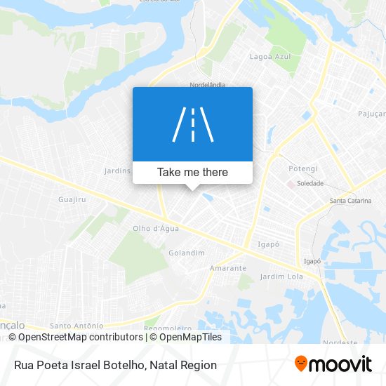 Mapa Rua Poeta Israel Botelho