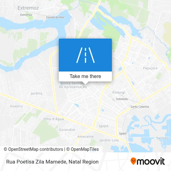 Rua Poetisa Zila Mamede map