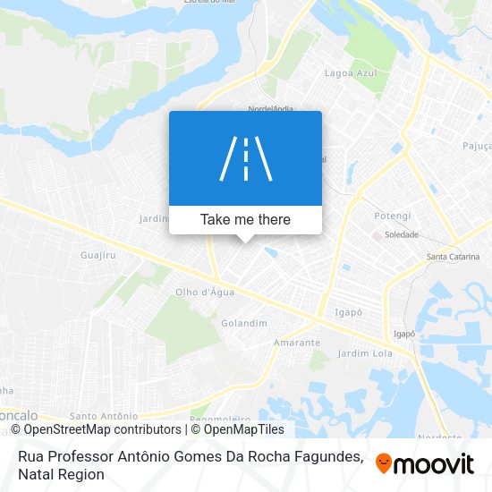 Rua Professor Antônio Gomes Da Rocha Fagundes map