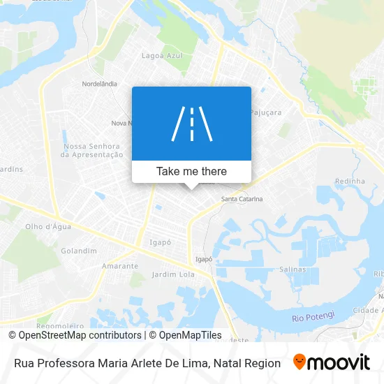Rua Professora Maria Arlete De Lima map