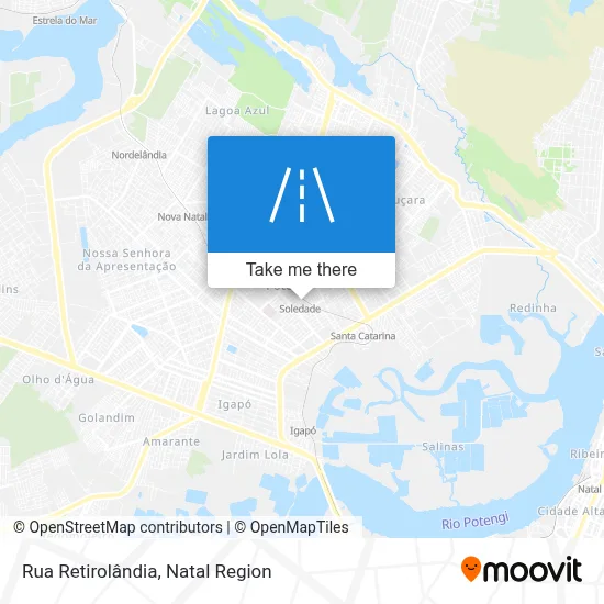 Rua Retirolândia map