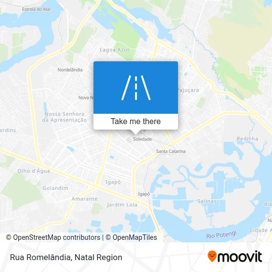 Rua Romelândia map