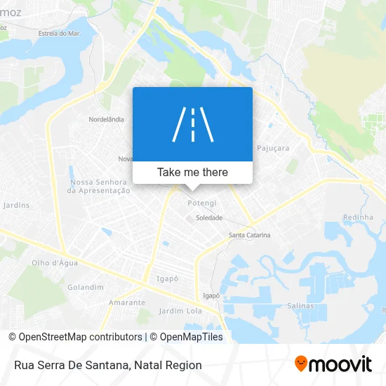 Rua Serra De Santana map