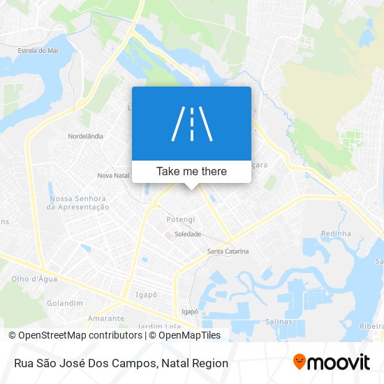 Mapa Rua São José Dos Campos