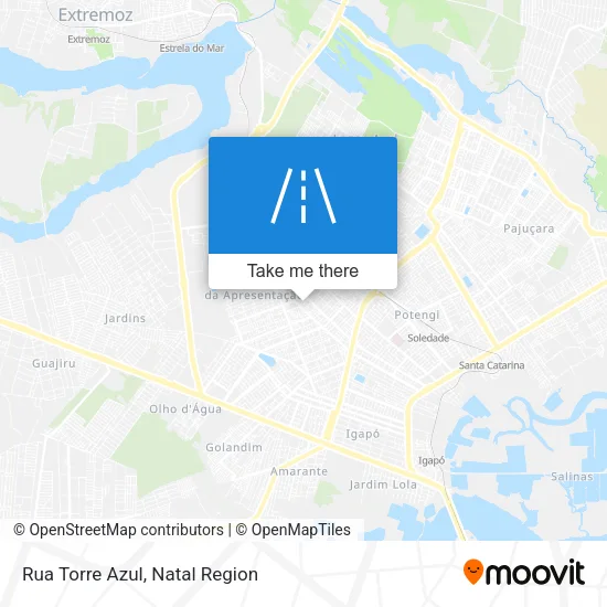 Mapa Rua Torre Azul