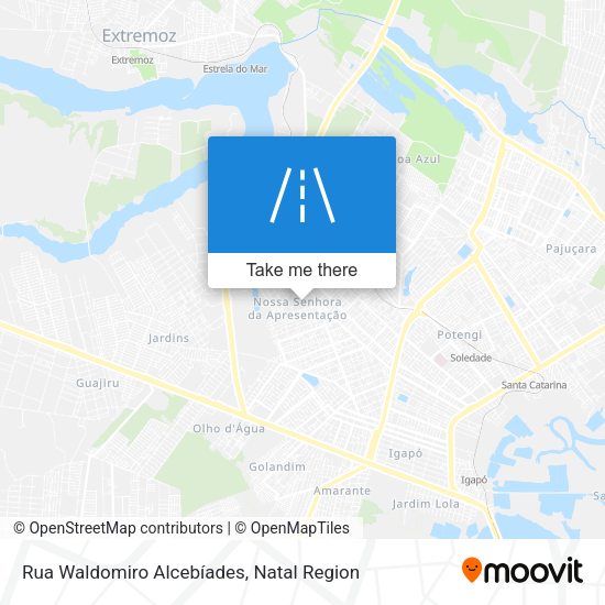 Rua Waldomiro Alcebíades map