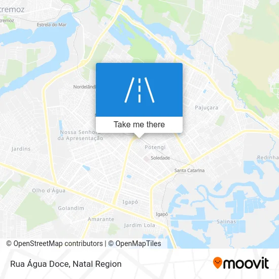 Rua Água Doce map