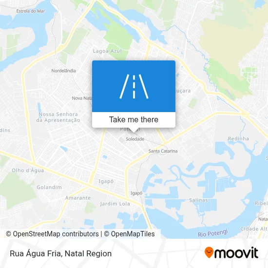 Rua Água Fria map