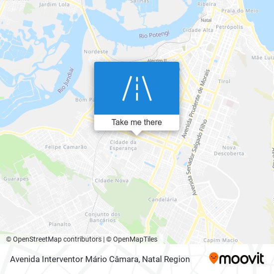 Mapa Avenida Interventor Mário Câmara