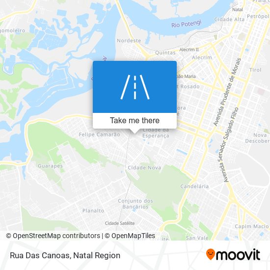 Rua Das Canoas map