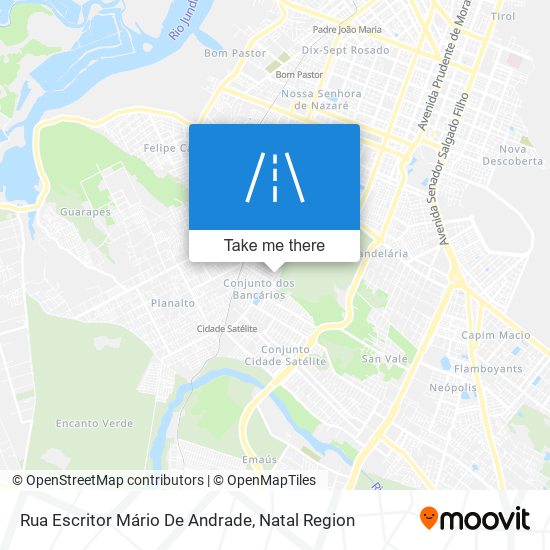 Mapa Rua Escritor Mário De Andrade