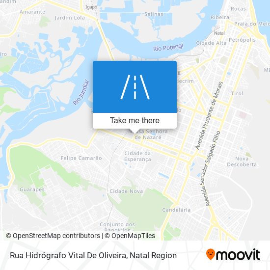 Rua Hidrógrafo Vital De Oliveira map