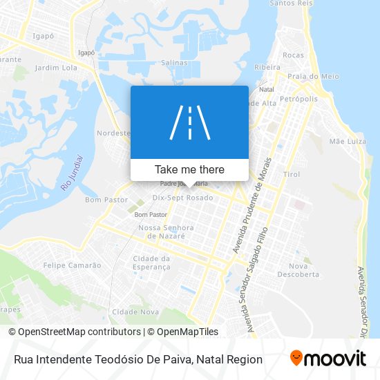 Mapa Rua Intendente Teodósio De Paiva