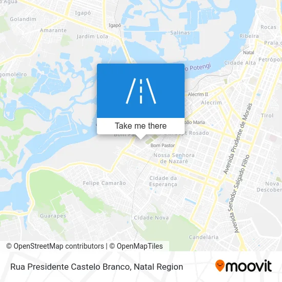 Rua Presidente Castelo Branco map