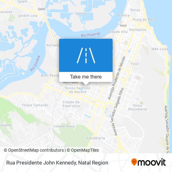 Mapa Rua Presidente John Kennedy