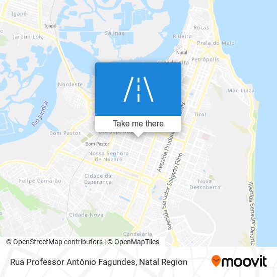 Rua Professor Antônio Fagundes map