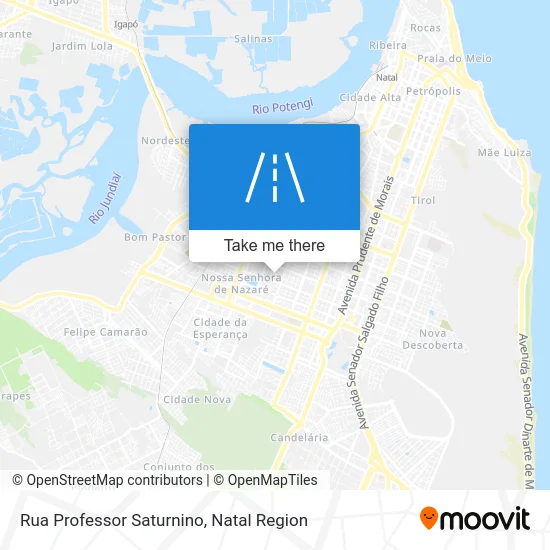 Rua Professor Saturnino map