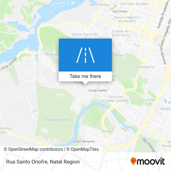 Rua Santo Onofre map