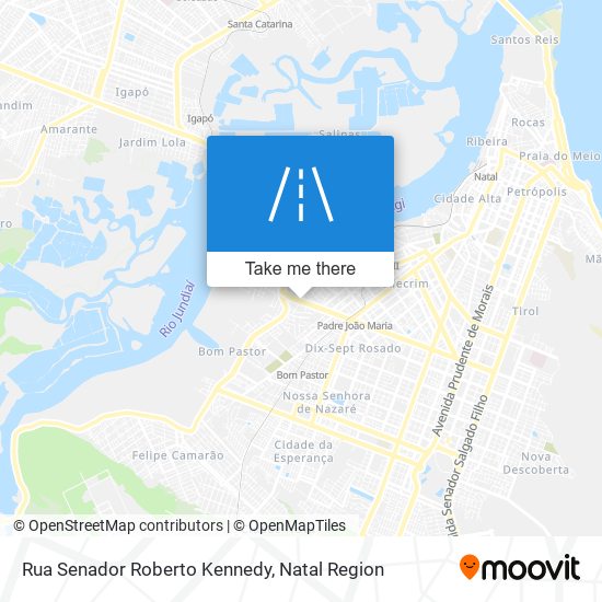 Rua Senador Roberto Kennedy map