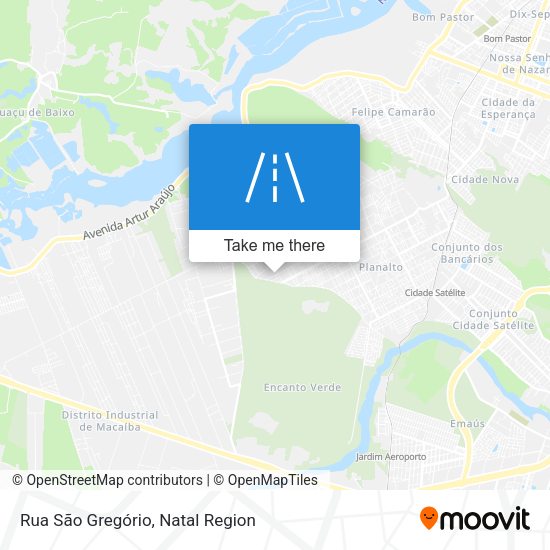 Rua São Gregório map