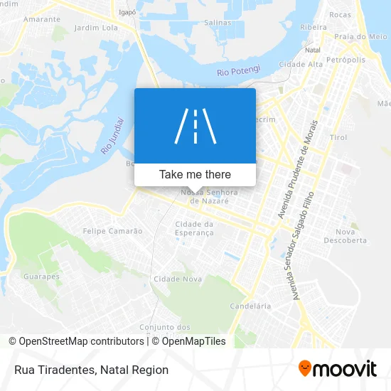 Rua Tiradentes map