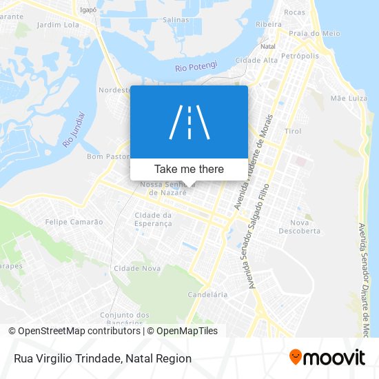 Mapa Rua Virgilio Trindade